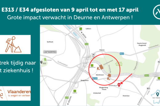 Sterke verkeershinder door vervanging bruggen E313 10-17april